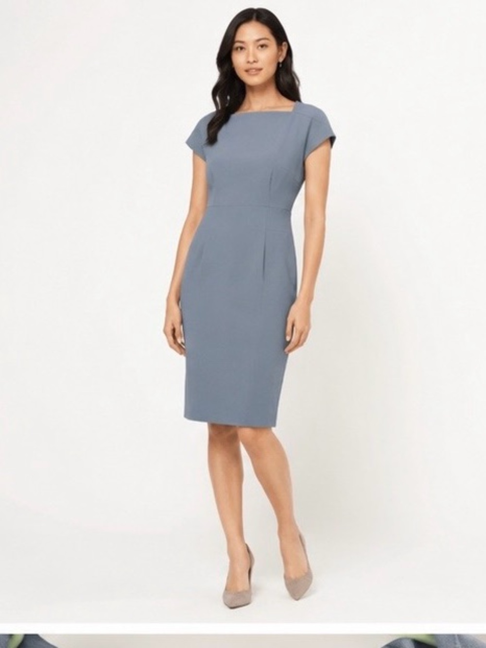 M.M.LaFleur Ashley 3.0 Dress Denim Blue Size 14 NWT